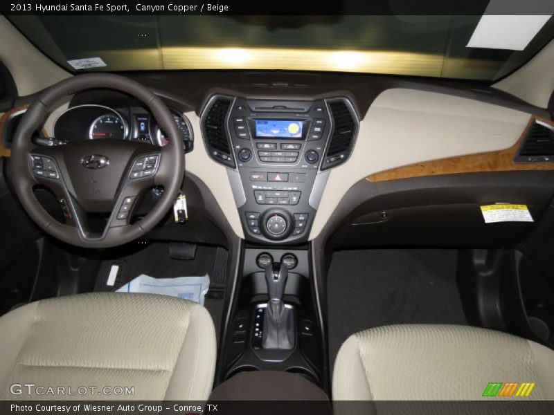 Canyon Copper / Beige 2013 Hyundai Santa Fe Sport