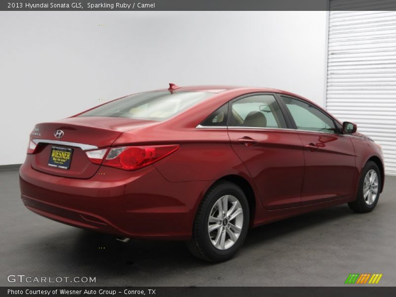 Sparkling Ruby / Camel 2013 Hyundai Sonata GLS