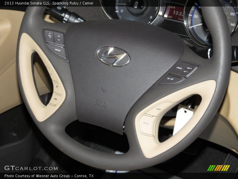 Sparkling Ruby / Camel 2013 Hyundai Sonata GLS