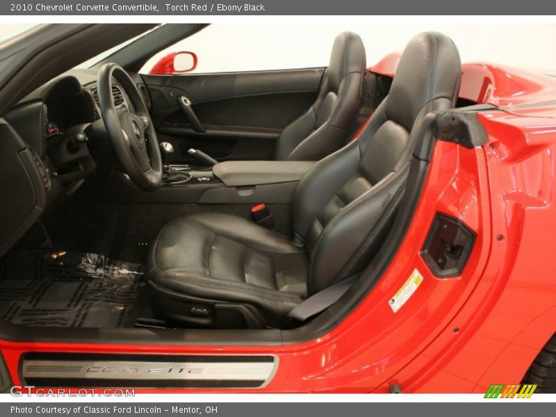  2010 Corvette Convertible Ebony Black Interior