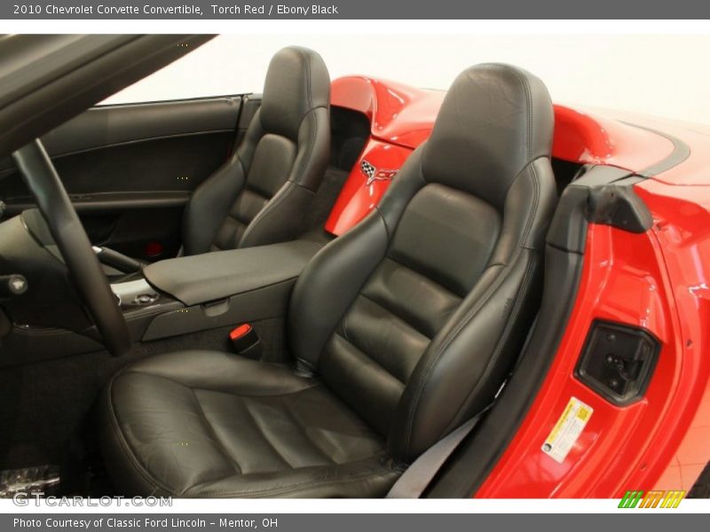 Front Seat of 2010 Corvette Convertible