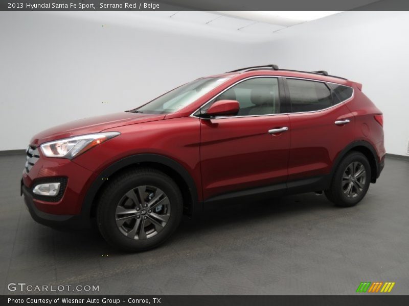 Serrano Red / Beige 2013 Hyundai Santa Fe Sport