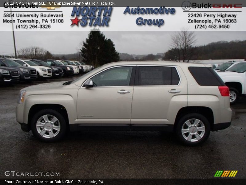 Champagne Silver Metallic / Jet Black 2013 GMC Terrain SLE
