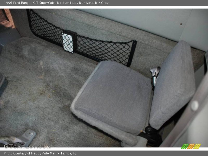 Medium Lapis Blue Metallic / Gray 1996 Ford Ranger XLT SuperCab