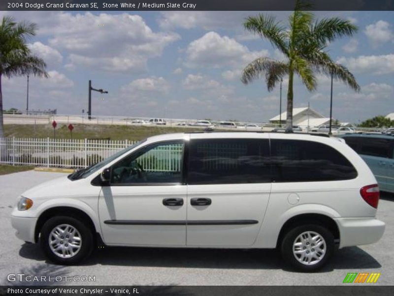 Stone White / Medium Slate Gray 2004 Dodge Grand Caravan SE