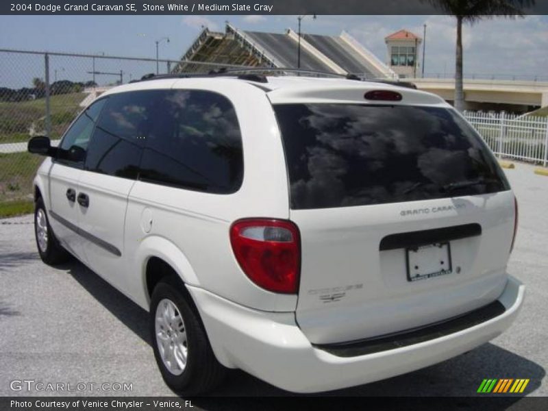 Stone White / Medium Slate Gray 2004 Dodge Grand Caravan SE