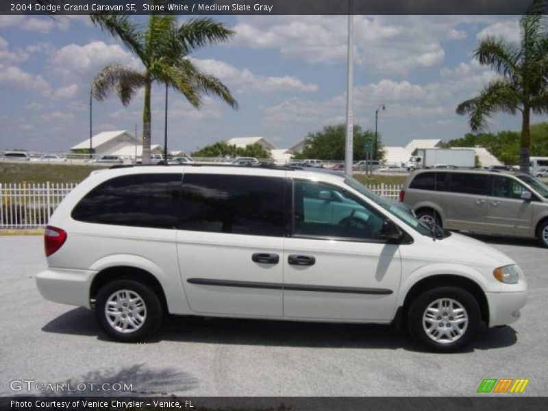 Stone White / Medium Slate Gray 2004 Dodge Grand Caravan SE