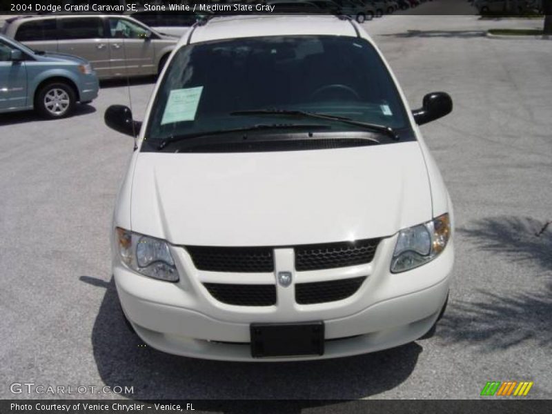 Stone White / Medium Slate Gray 2004 Dodge Grand Caravan SE