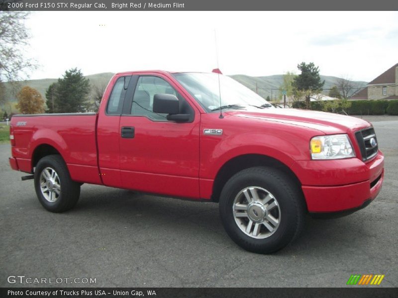 Bright Red / Medium Flint 2006 Ford F150 STX Regular Cab