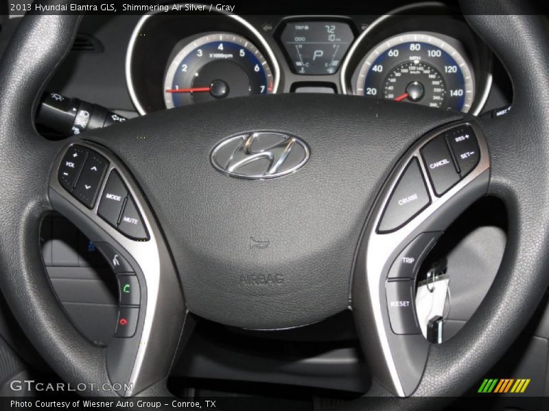 Shimmering Air Silver / Gray 2013 Hyundai Elantra GLS