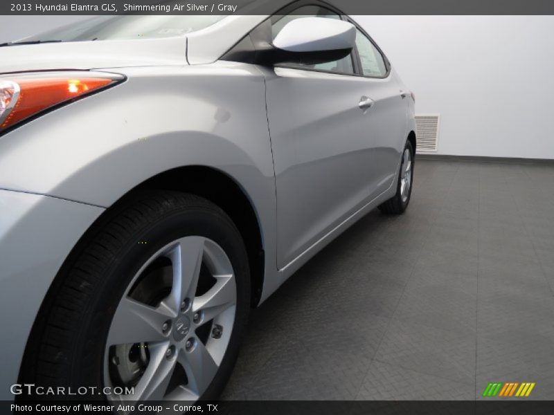 Shimmering Air Silver / Gray 2013 Hyundai Elantra GLS