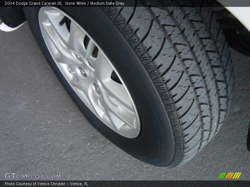 Stone White / Medium Slate Gray 2004 Dodge Grand Caravan SE