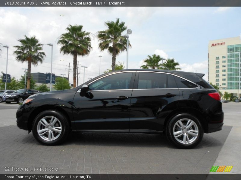 Crystal Black Pearl / Parchment 2013 Acura MDX SH-AWD Advance