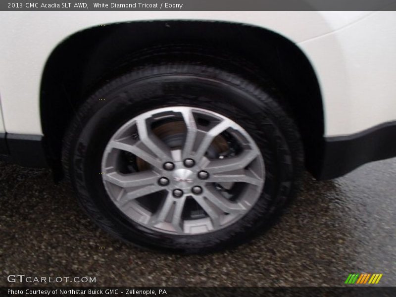White Diamond Tricoat / Ebony 2013 GMC Acadia SLT AWD