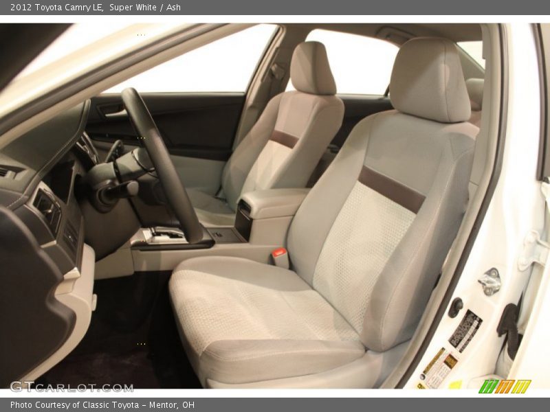 Super White / Ash 2012 Toyota Camry LE