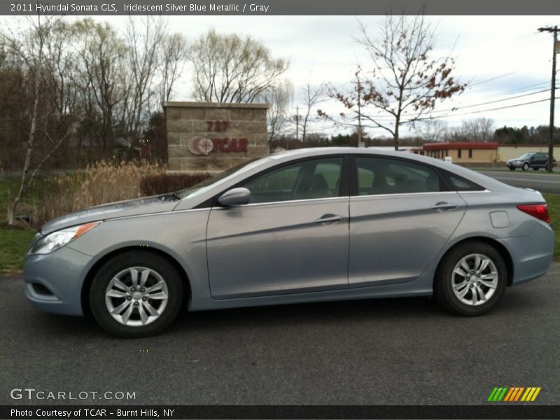 Iridescent Silver Blue Metallic / Gray 2011 Hyundai Sonata GLS