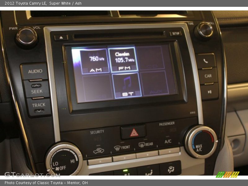 Super White / Ash 2012 Toyota Camry LE