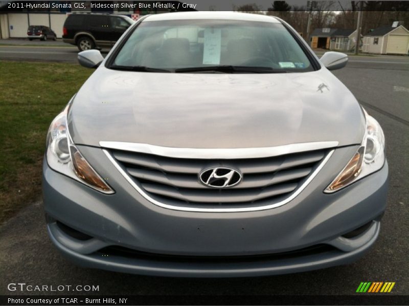 Iridescent Silver Blue Metallic / Gray 2011 Hyundai Sonata GLS