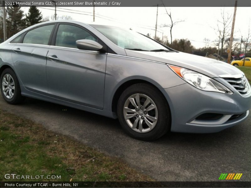 Iridescent Silver Blue Metallic / Gray 2011 Hyundai Sonata GLS