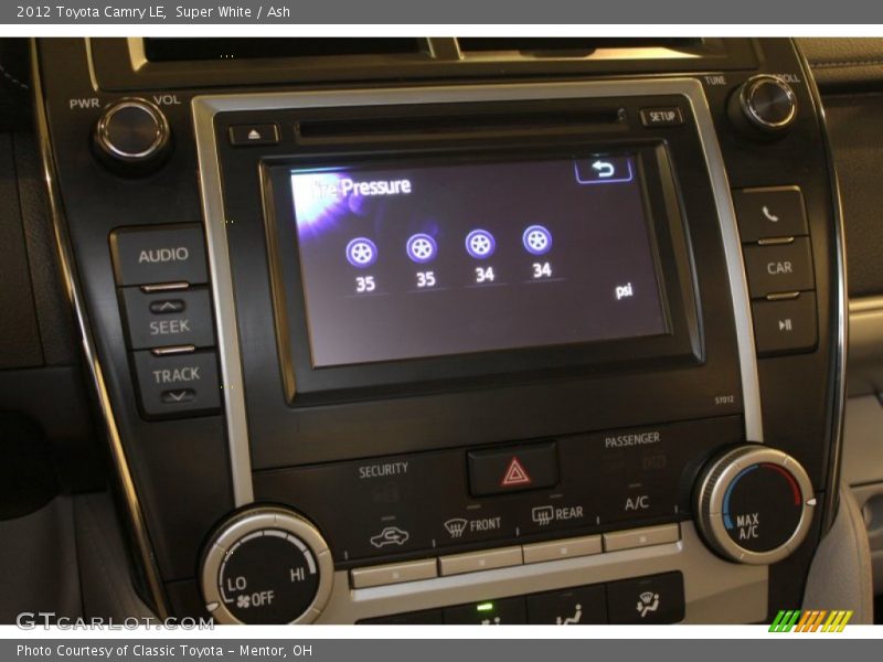 Super White / Ash 2012 Toyota Camry LE