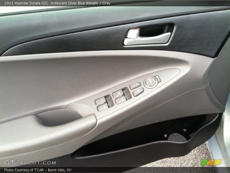 Iridescent Silver Blue Metallic / Gray 2011 Hyundai Sonata GLS