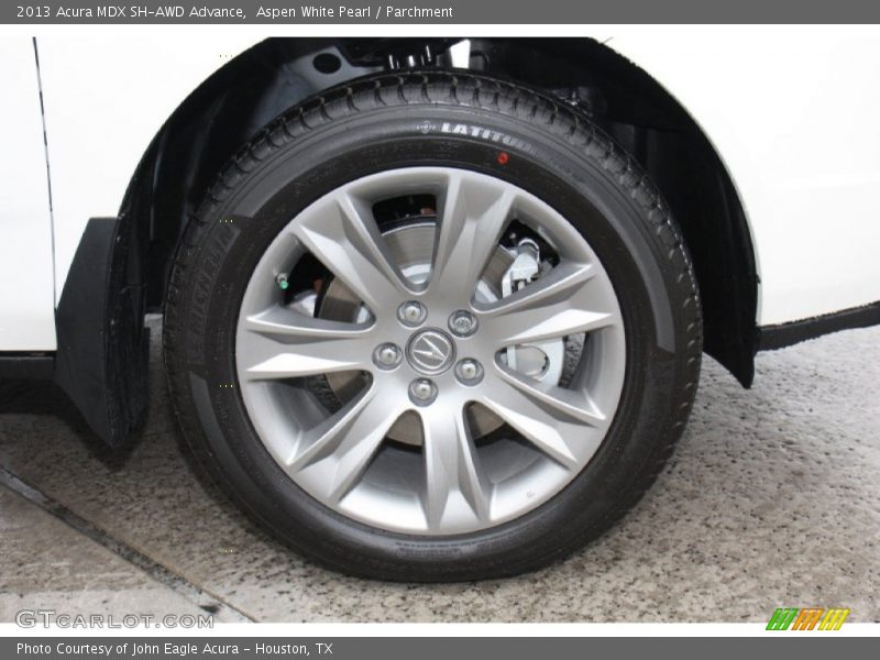 Aspen White Pearl / Parchment 2013 Acura MDX SH-AWD Advance