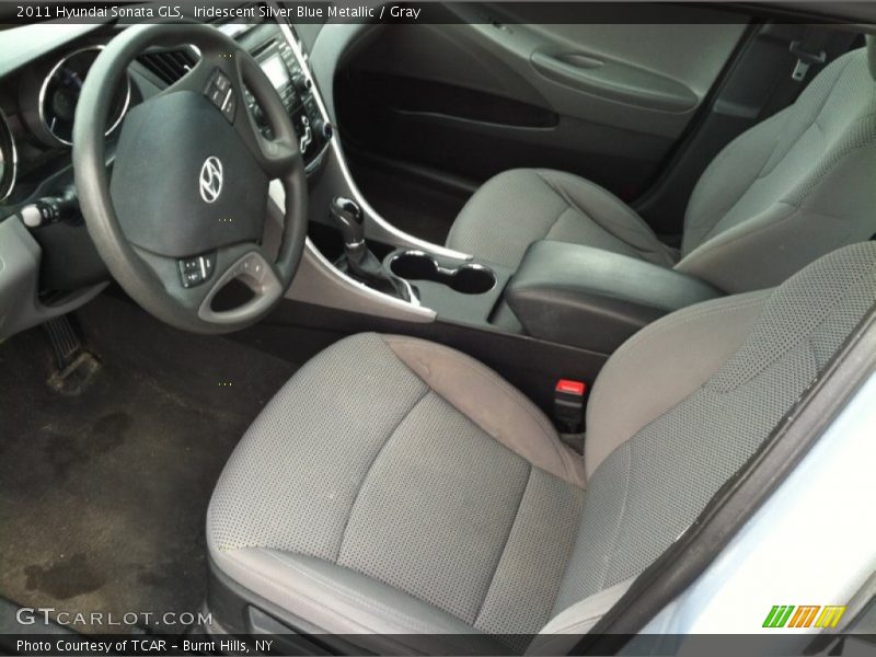 Iridescent Silver Blue Metallic / Gray 2011 Hyundai Sonata GLS