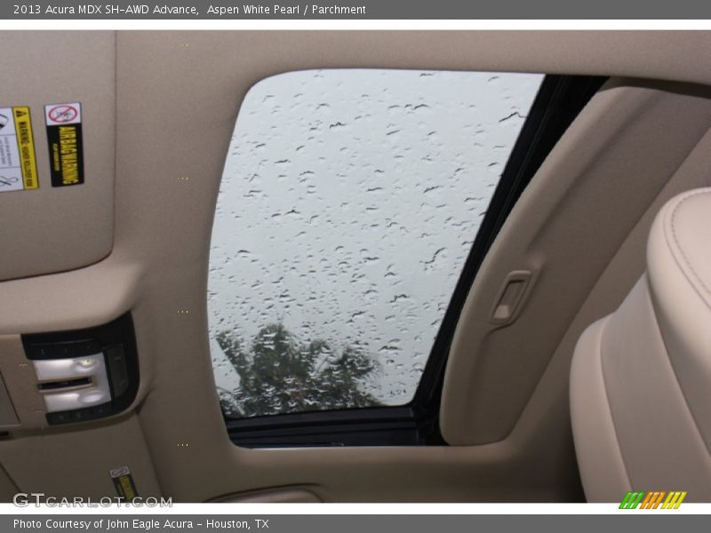 Aspen White Pearl / Parchment 2013 Acura MDX SH-AWD Advance