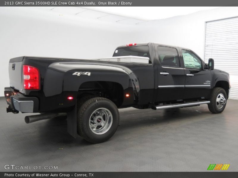 Onyx Black / Ebony 2013 GMC Sierra 3500HD SLE Crew Cab 4x4 Dually