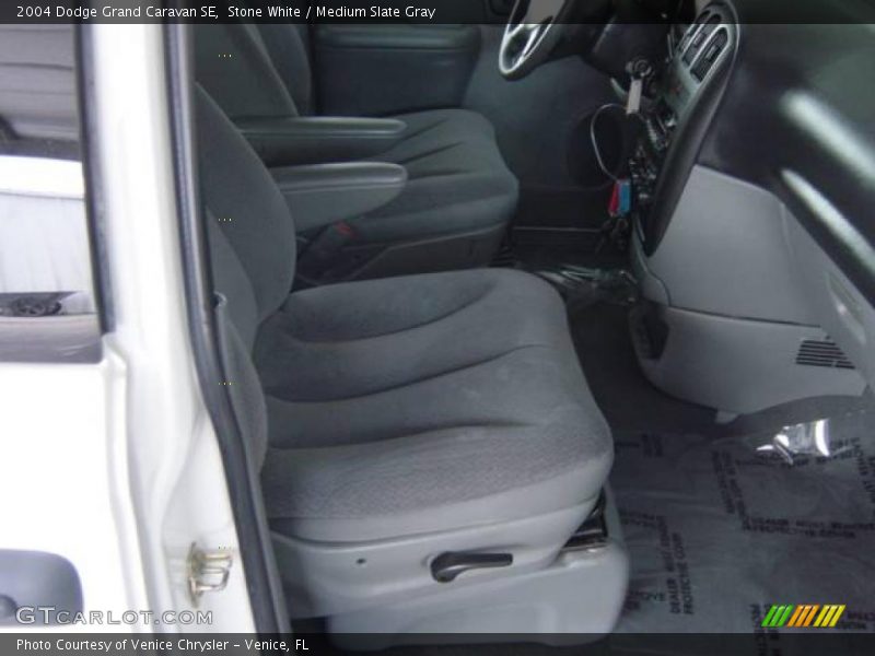 Stone White / Medium Slate Gray 2004 Dodge Grand Caravan SE