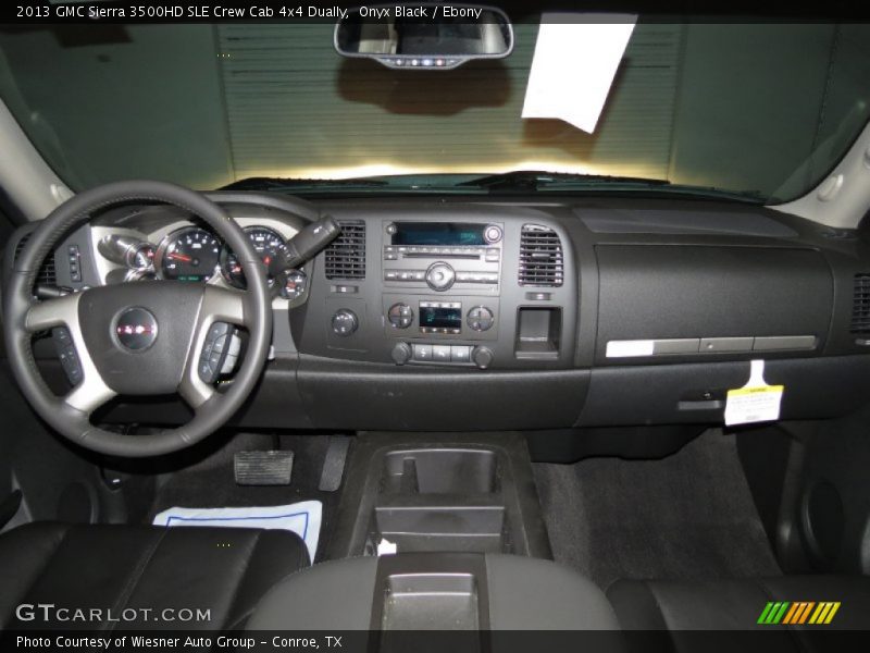 Onyx Black / Ebony 2013 GMC Sierra 3500HD SLE Crew Cab 4x4 Dually