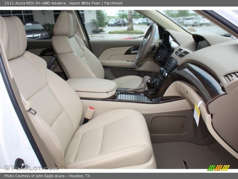 Aspen White Pearl / Parchment 2013 Acura MDX SH-AWD Advance