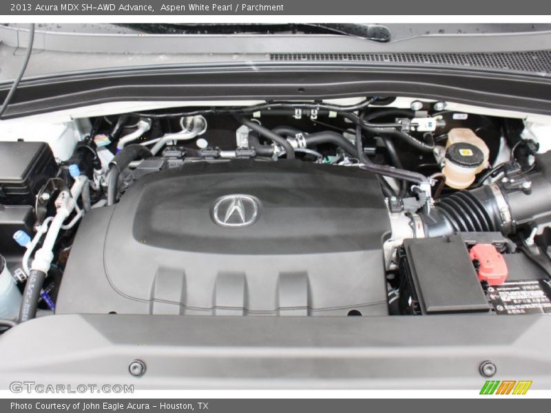 Aspen White Pearl / Parchment 2013 Acura MDX SH-AWD Advance