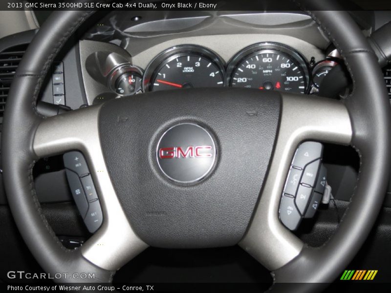 Onyx Black / Ebony 2013 GMC Sierra 3500HD SLE Crew Cab 4x4 Dually