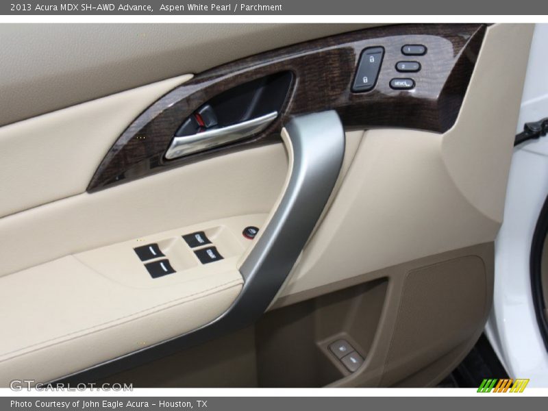 Aspen White Pearl / Parchment 2013 Acura MDX SH-AWD Advance