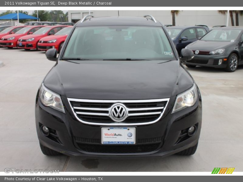 Deep Black Metallic / Charcoal 2011 Volkswagen Tiguan SE