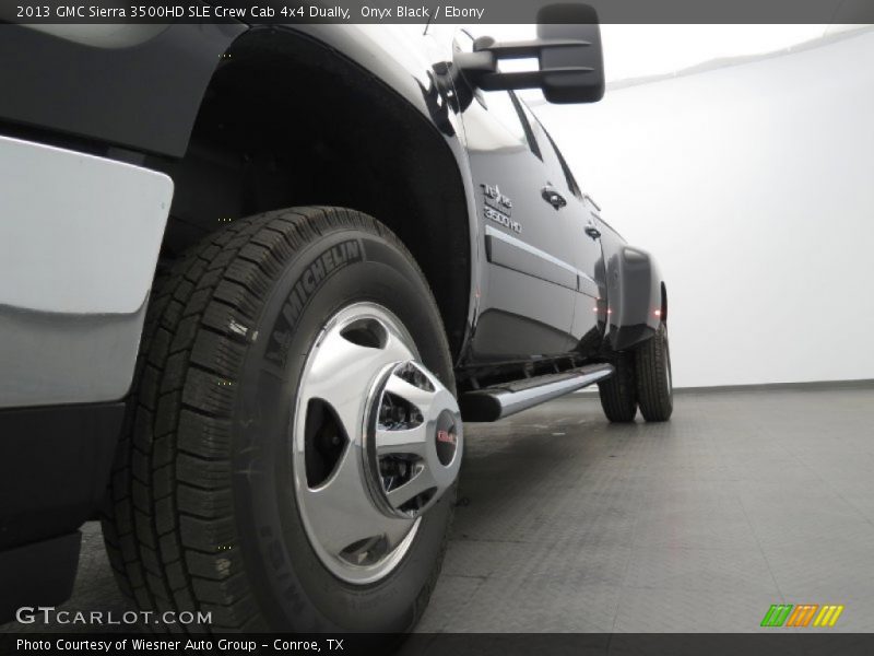 Onyx Black / Ebony 2013 GMC Sierra 3500HD SLE Crew Cab 4x4 Dually
