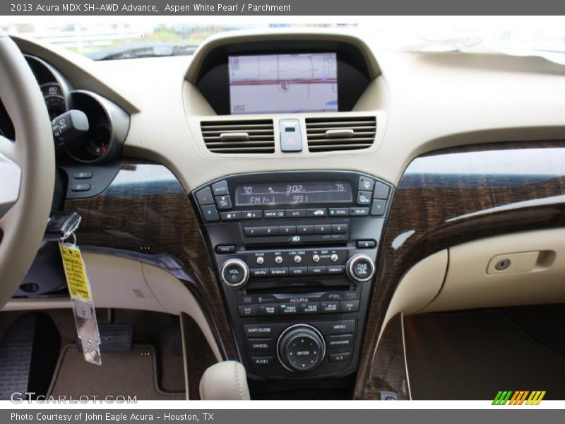 Aspen White Pearl / Parchment 2013 Acura MDX SH-AWD Advance
