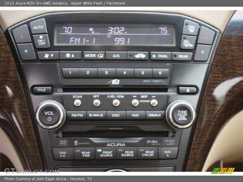 Aspen White Pearl / Parchment 2013 Acura MDX SH-AWD Advance