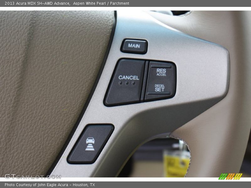 Aspen White Pearl / Parchment 2013 Acura MDX SH-AWD Advance