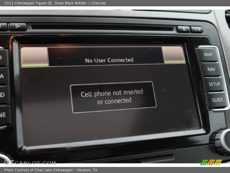 Deep Black Metallic / Charcoal 2011 Volkswagen Tiguan SE
