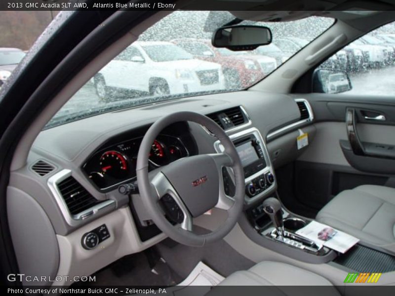 Atlantis Blue Metallic / Ebony 2013 GMC Acadia SLT AWD