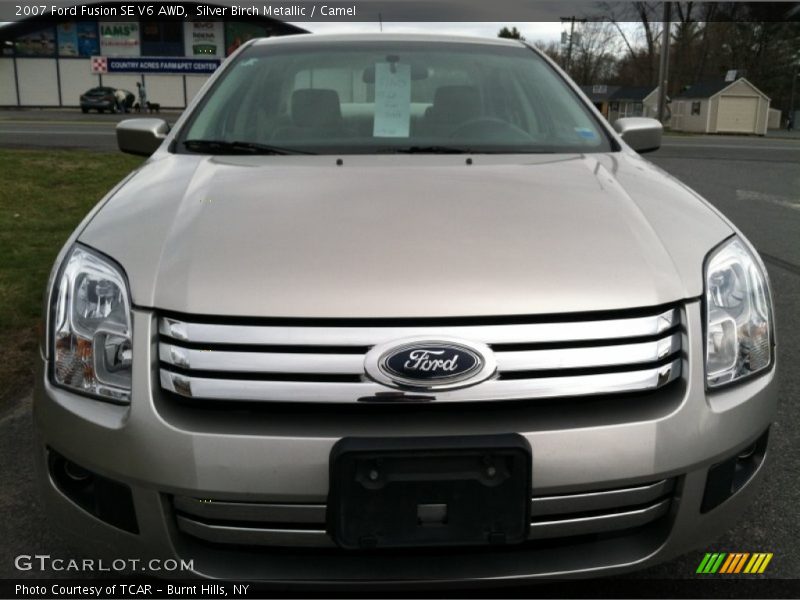 Silver Birch Metallic / Camel 2007 Ford Fusion SE V6 AWD