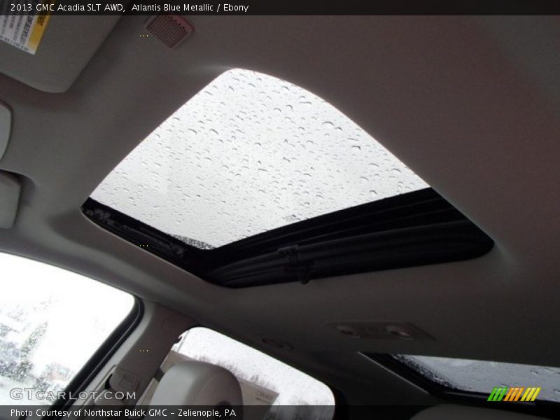 Atlantis Blue Metallic / Ebony 2013 GMC Acadia SLT AWD