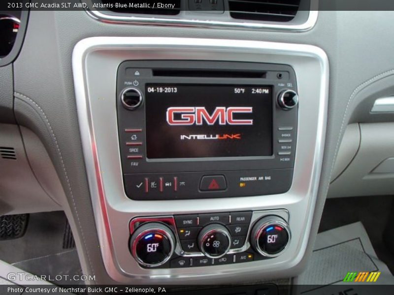 Atlantis Blue Metallic / Ebony 2013 GMC Acadia SLT AWD