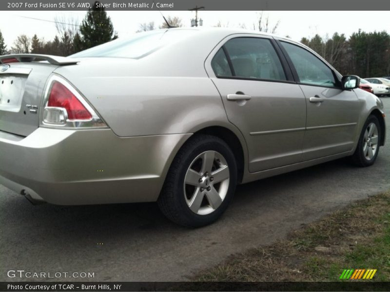 Silver Birch Metallic / Camel 2007 Ford Fusion SE V6 AWD