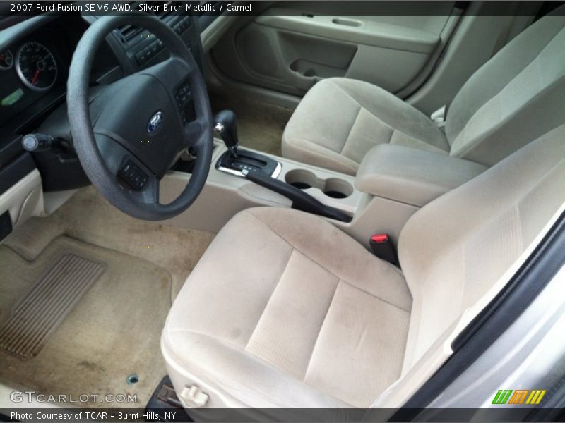 Silver Birch Metallic / Camel 2007 Ford Fusion SE V6 AWD