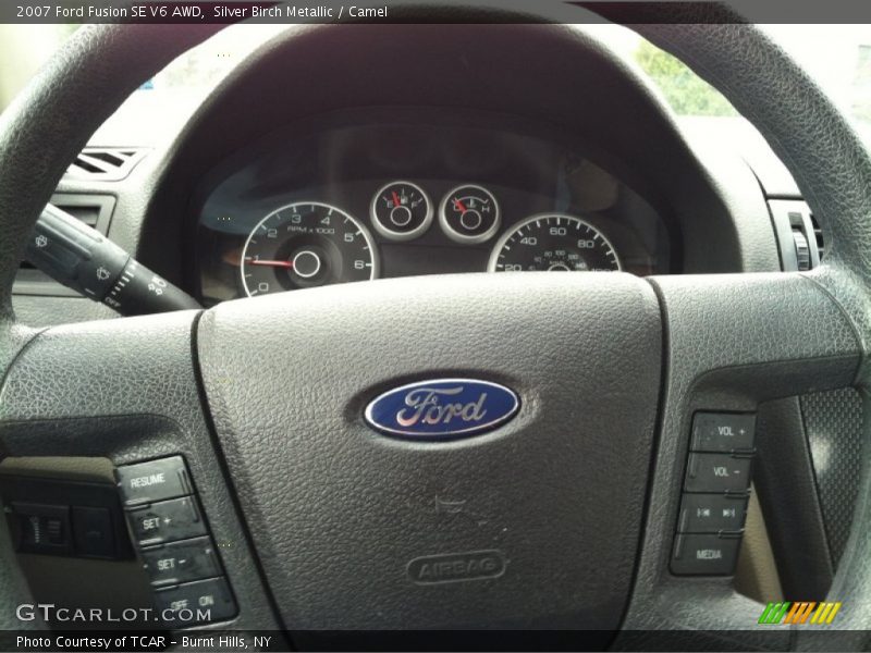 Silver Birch Metallic / Camel 2007 Ford Fusion SE V6 AWD