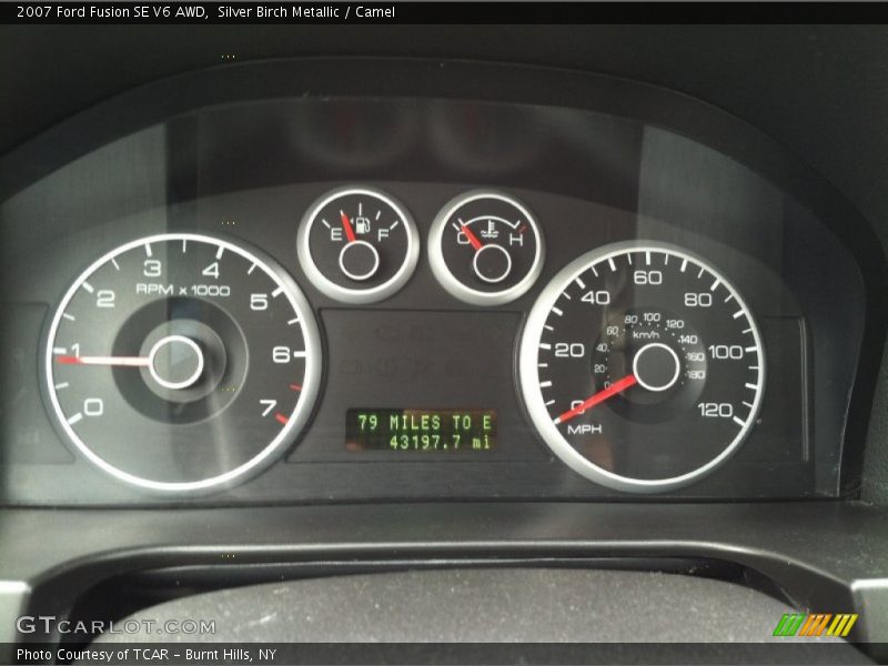 Silver Birch Metallic / Camel 2007 Ford Fusion SE V6 AWD