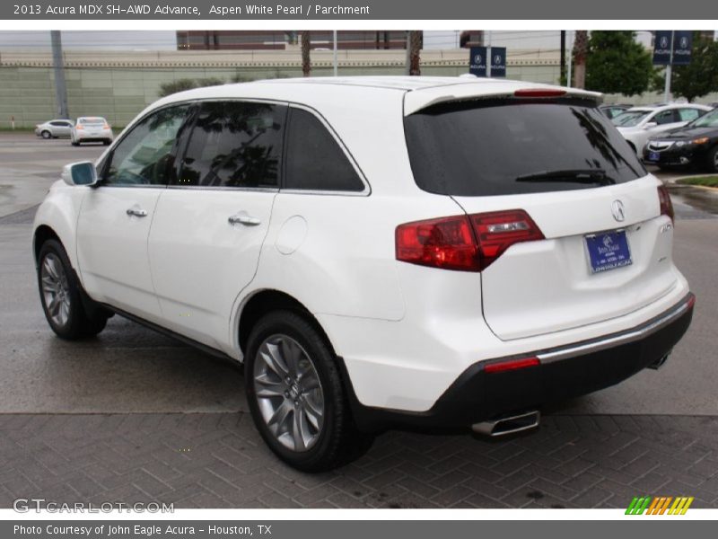 Aspen White Pearl / Parchment 2013 Acura MDX SH-AWD Advance